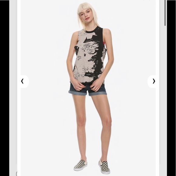 HOT TOPIC GAME OF THRONES Map High Neck TANK TOP! - Picture 2 of 5